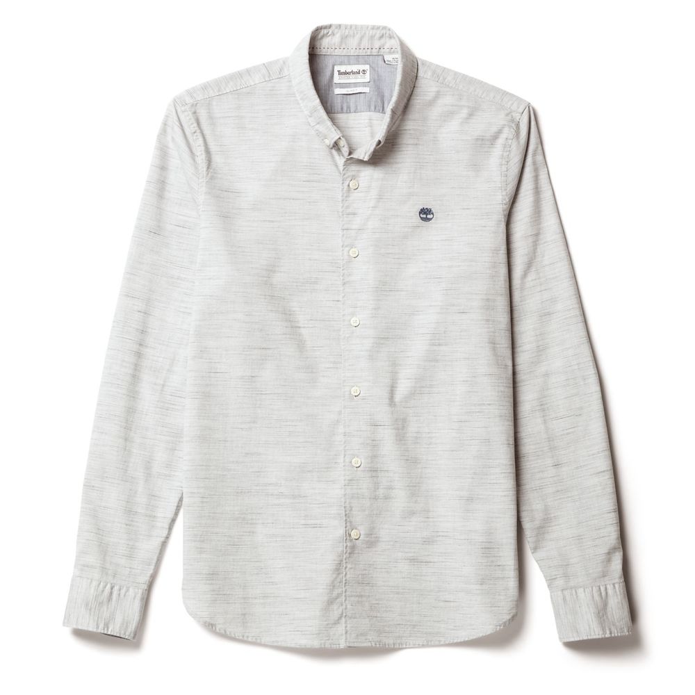 Camasi Timberland Barbati Albi - Tioga River Slim Fit - Romania - LNQRJV095